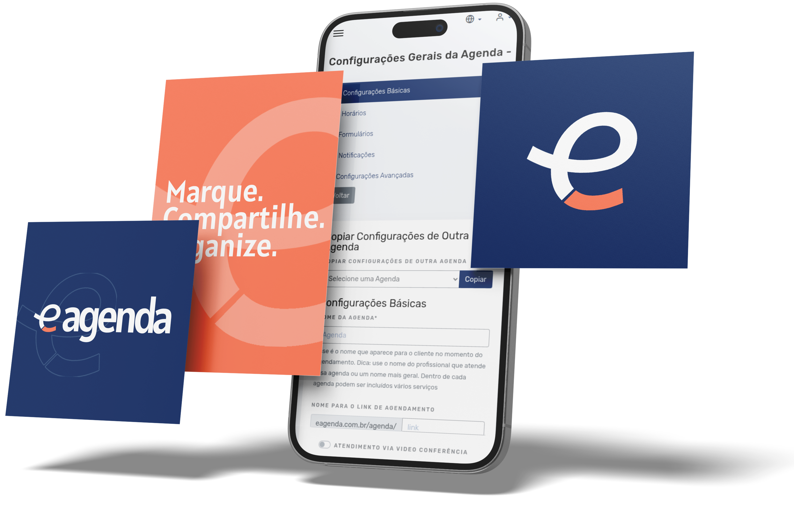 Mockup der eAgenda-Plattform